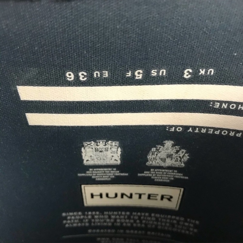 Hunter Original Tall Boot Wellies Gray Size 5 - Picture 5 of 5